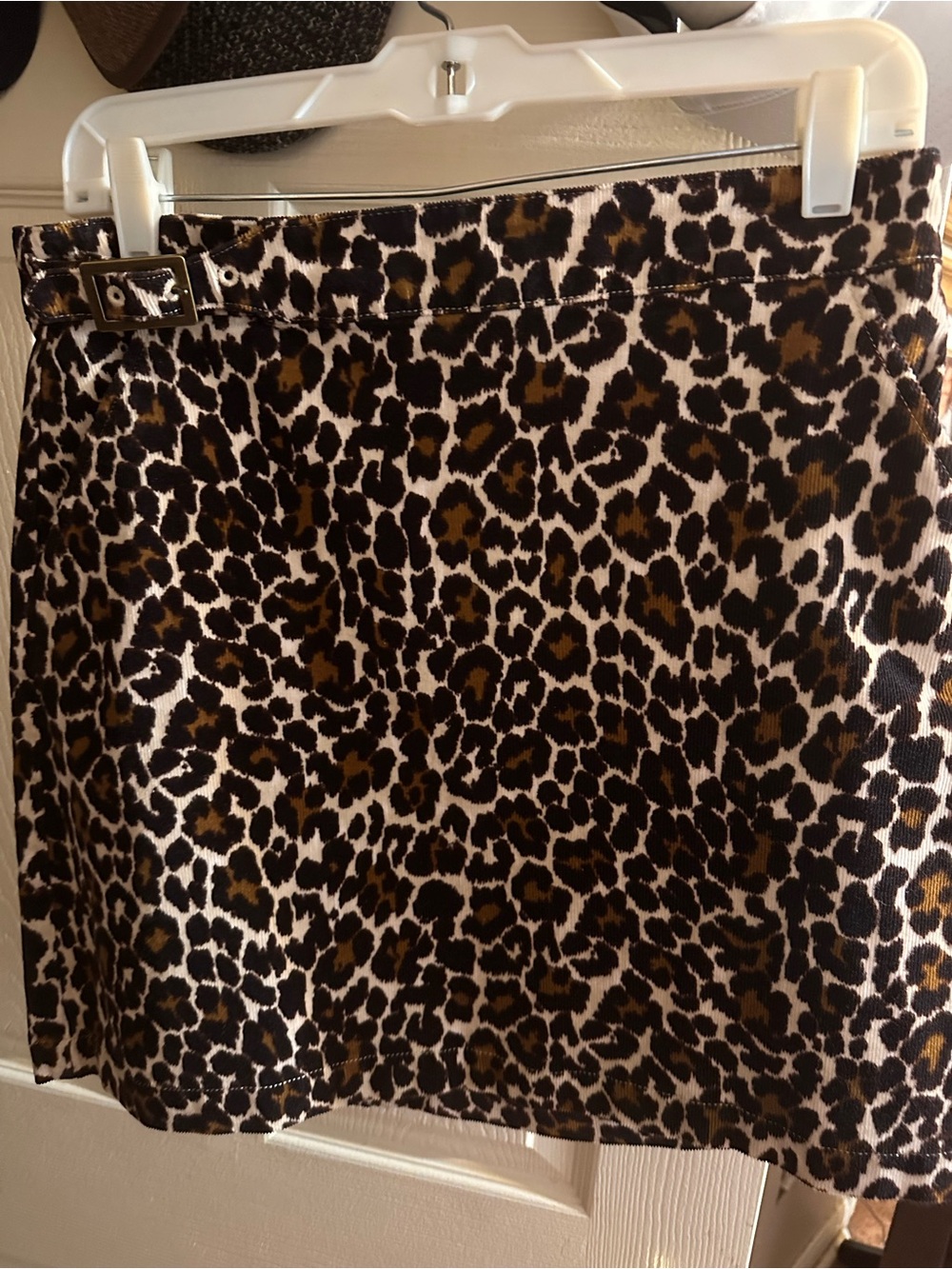 J. Crew Leopard Print Mini Skirt in Brown and Black